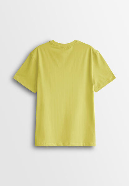 Men Short-Sleeve Basic Tee - Light Yellow - 510220
