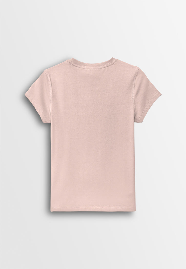 Women Short-Sleeve Graphic Tee - Pink - 610247