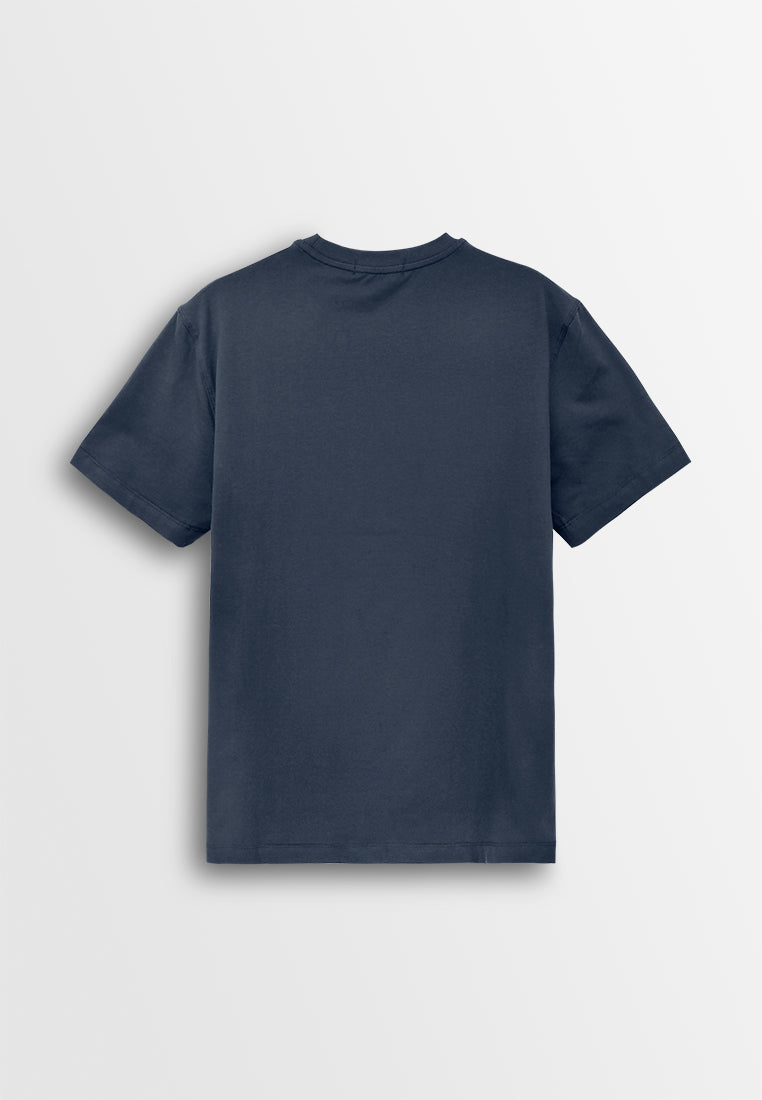 Men Short-Sleeve Graphic Tee - Navy - 610250