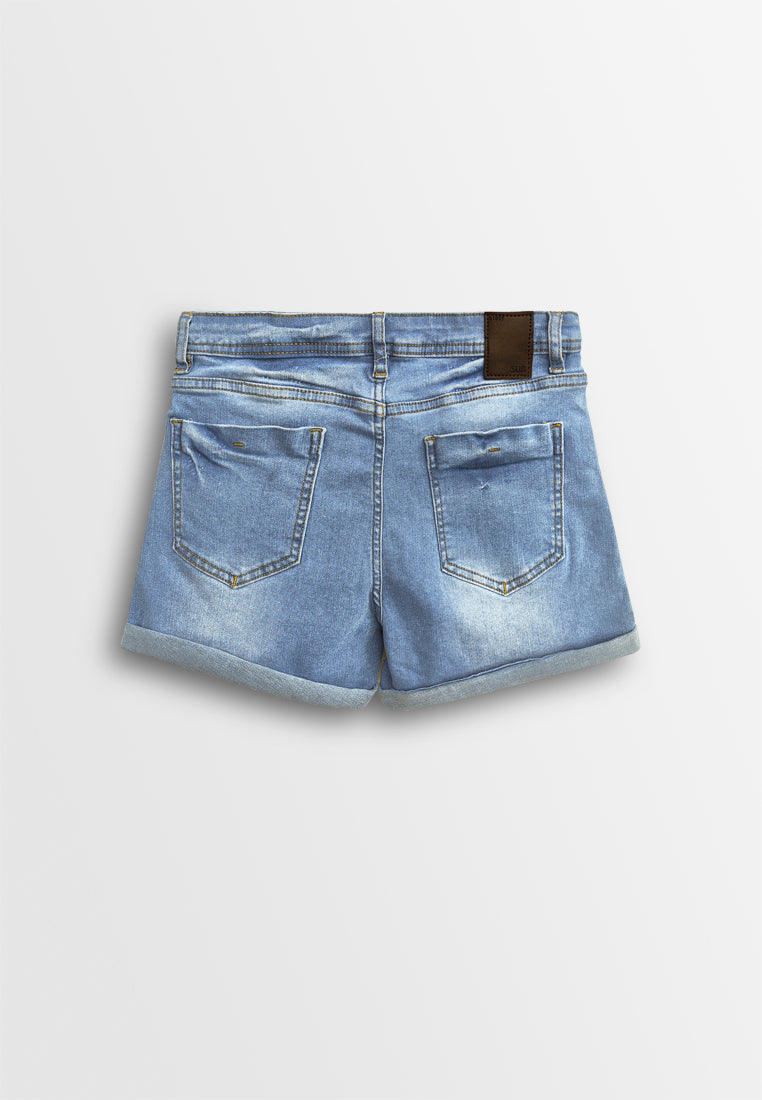 Women Short Jeans - Light Blue - 410263
