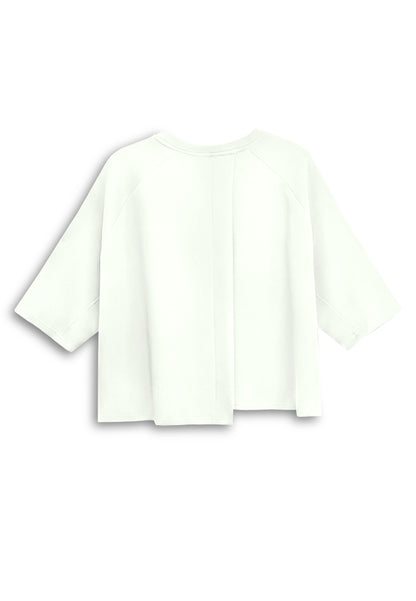 Women Asymmetrical Fashion Tee - White - 610330