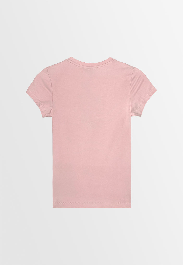 Women Short-Sleeve Graphic Tee - Pink - 410031