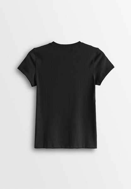 Women Short-Sleeve Graphic Tee - Black - 510264
