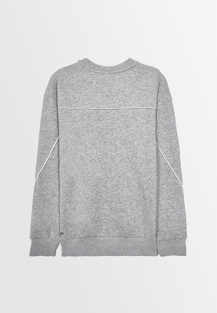Men Long-Sleeve Sweatshirt - Grey - M3M849