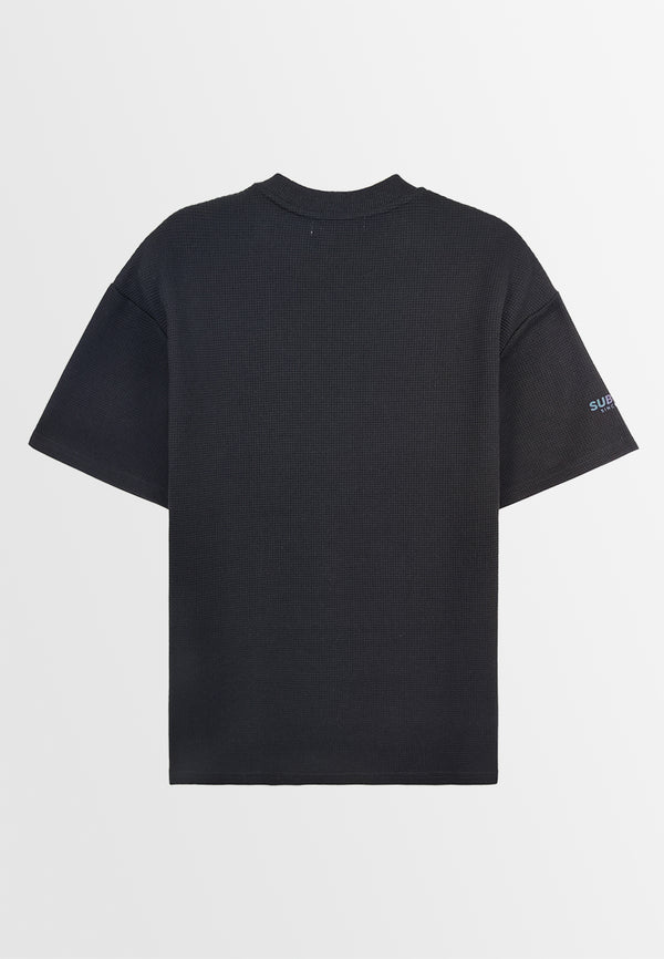 Men Short-Sleeve Fashion Tee - Black - 410021