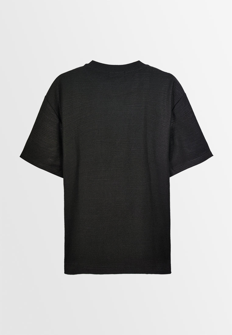 Men Short-Sleeve Fashion Tee - Black - M3M866