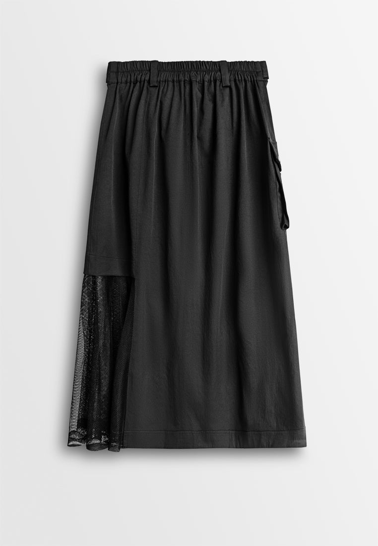 Women Long Skirt - Black - 610400