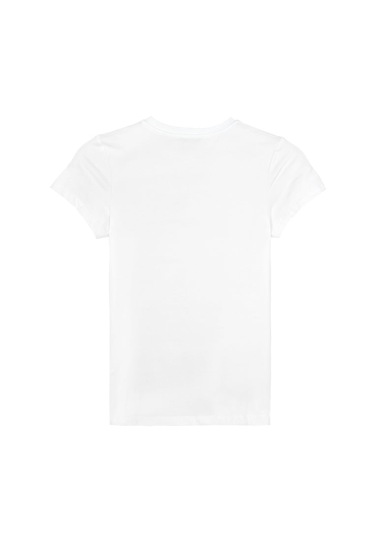Women Short-Sleeve Graphic Tee - White - 410033