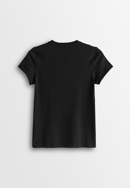 Women Short-Sleeve Graphic Tee - Black - 610221