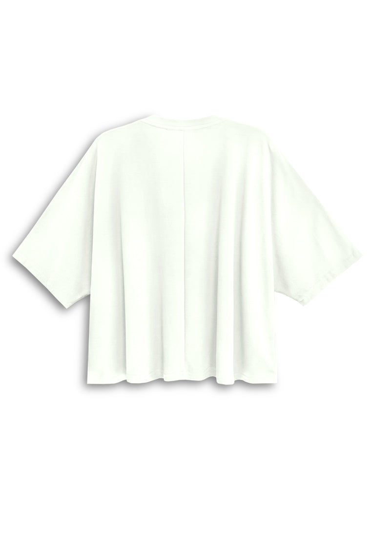 Women Oversized Fashion Tee - White - 610332