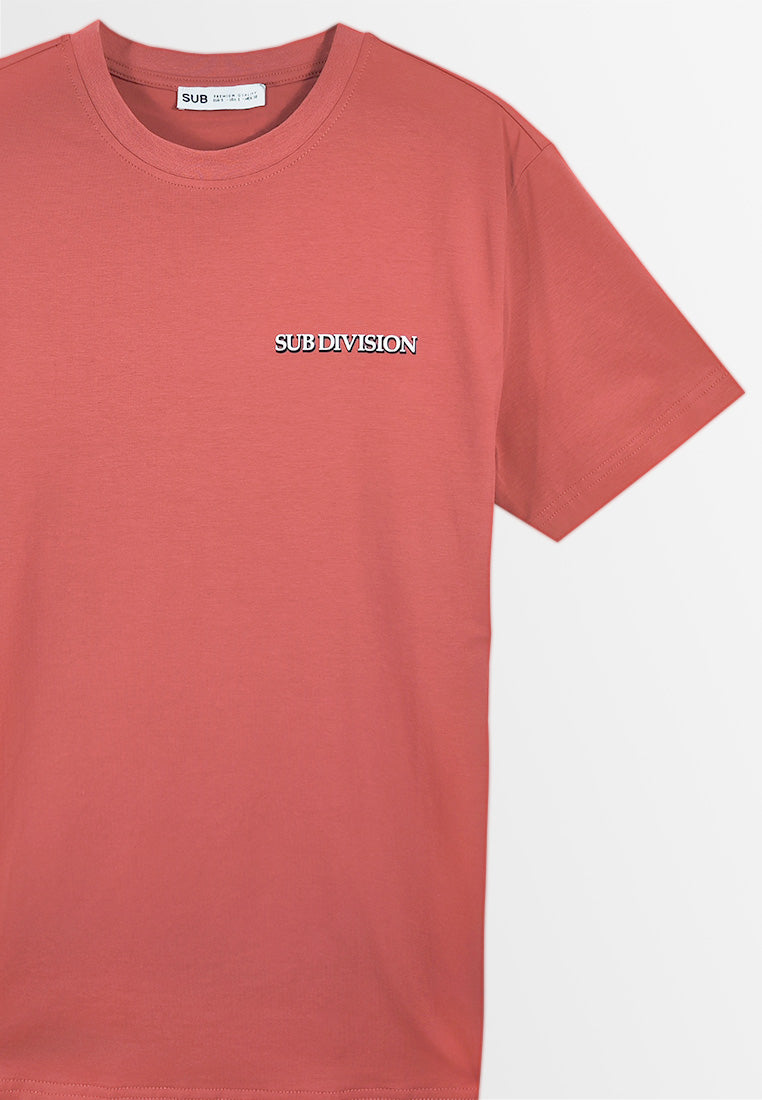 Men Short-Sleeve Graphic Tee - Red - M3M685
