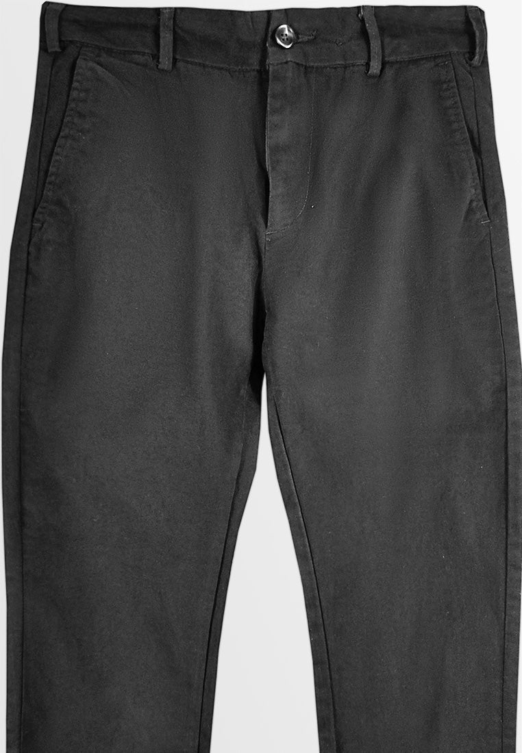Men Slim Fit Long Pants - Black - S3M602