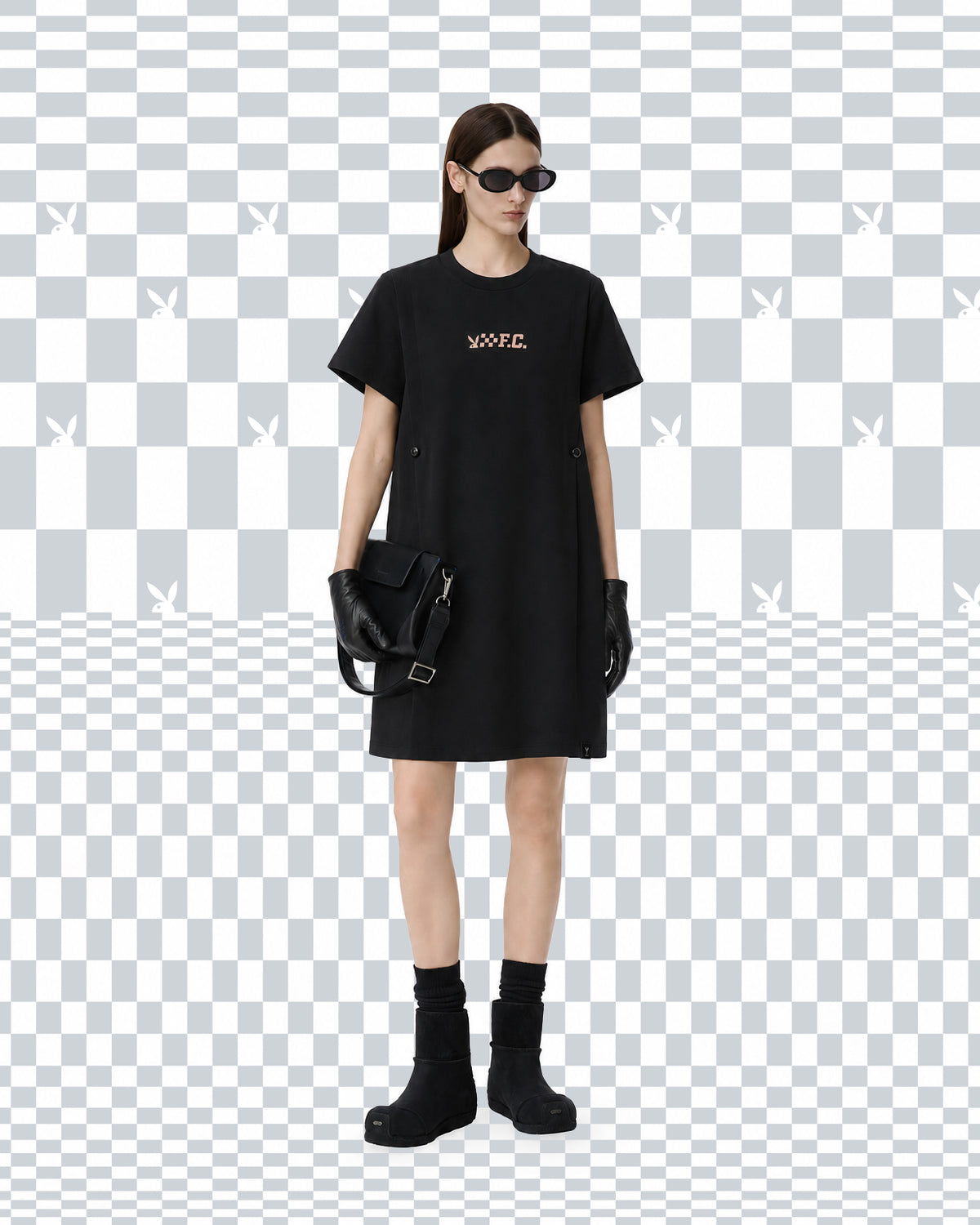 Playboy x SUB Women Midi Dress - Black - 610363
