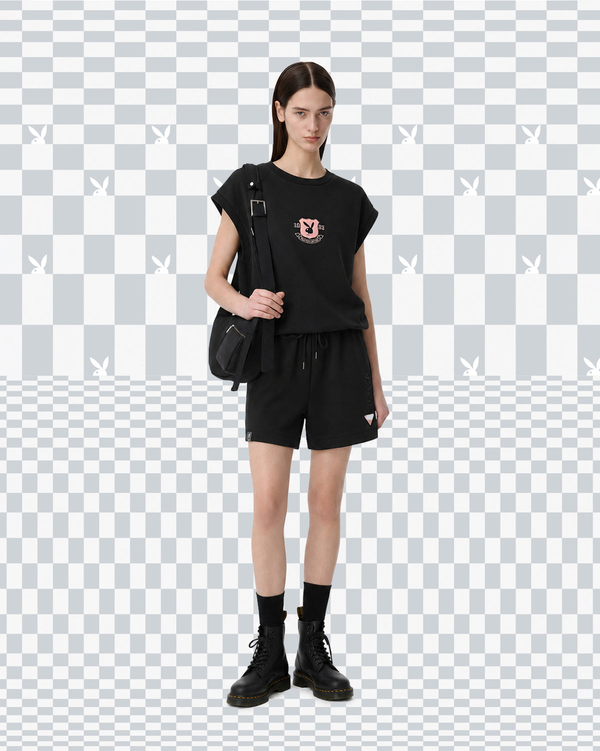 Playboy x SUB Women Sleeveless Fashion Tee - Black - 610359