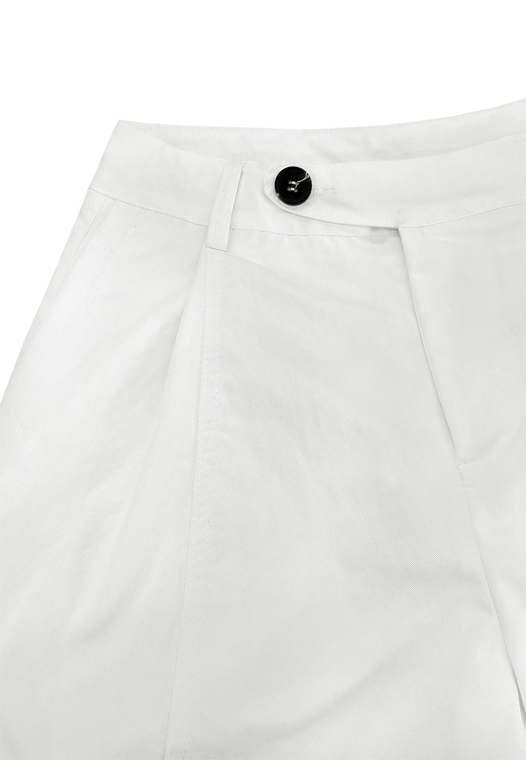 Women Wide Leg Pants - White - 610341