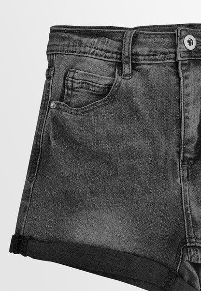 Women Short Jeans - Black - 610230