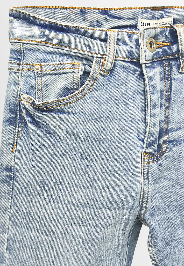 Women Skinny Fit Long Jeans - Light Blue - 310060