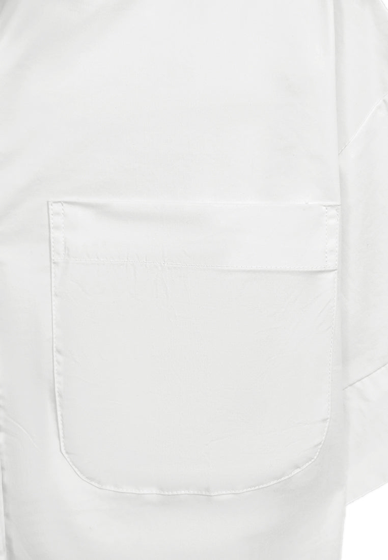 Women Woven Blouse - White - F3W904