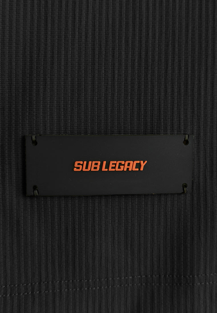 Men Short-Sleeve Oversized Polo Tee - Black - 510232