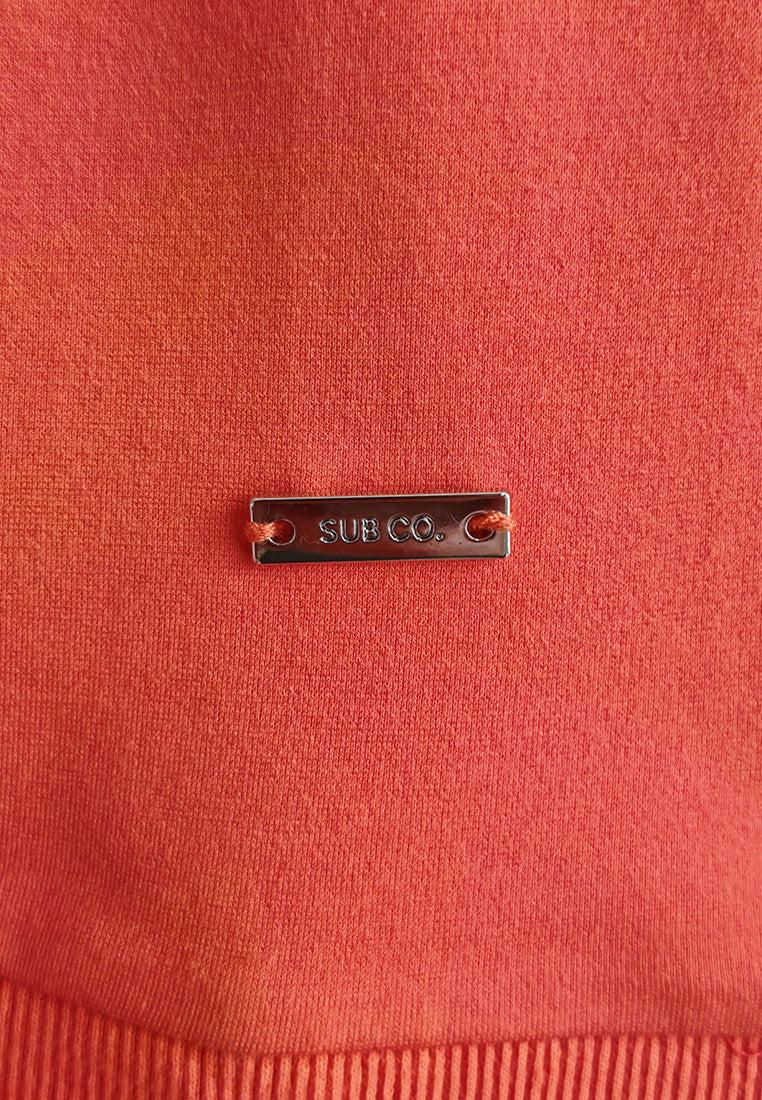 Women Long-Sleeve Sweatshirt - Orange - 410131