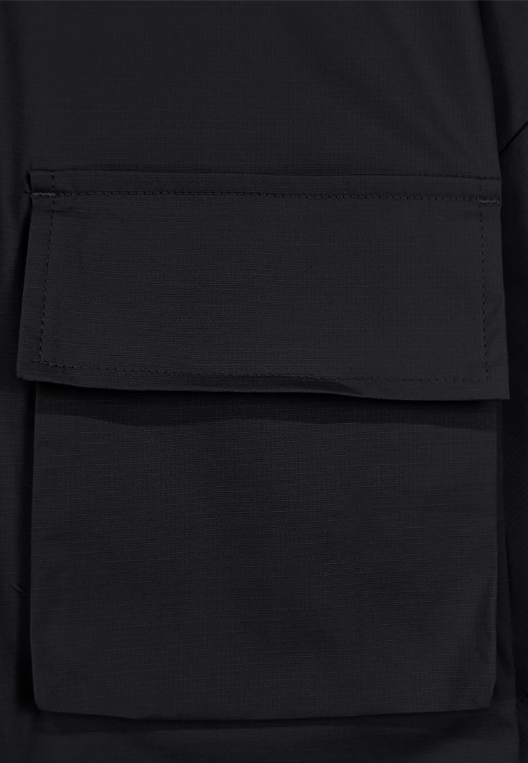 Men Oversized Short-Sleeve Fashion Tee - Black - 410084