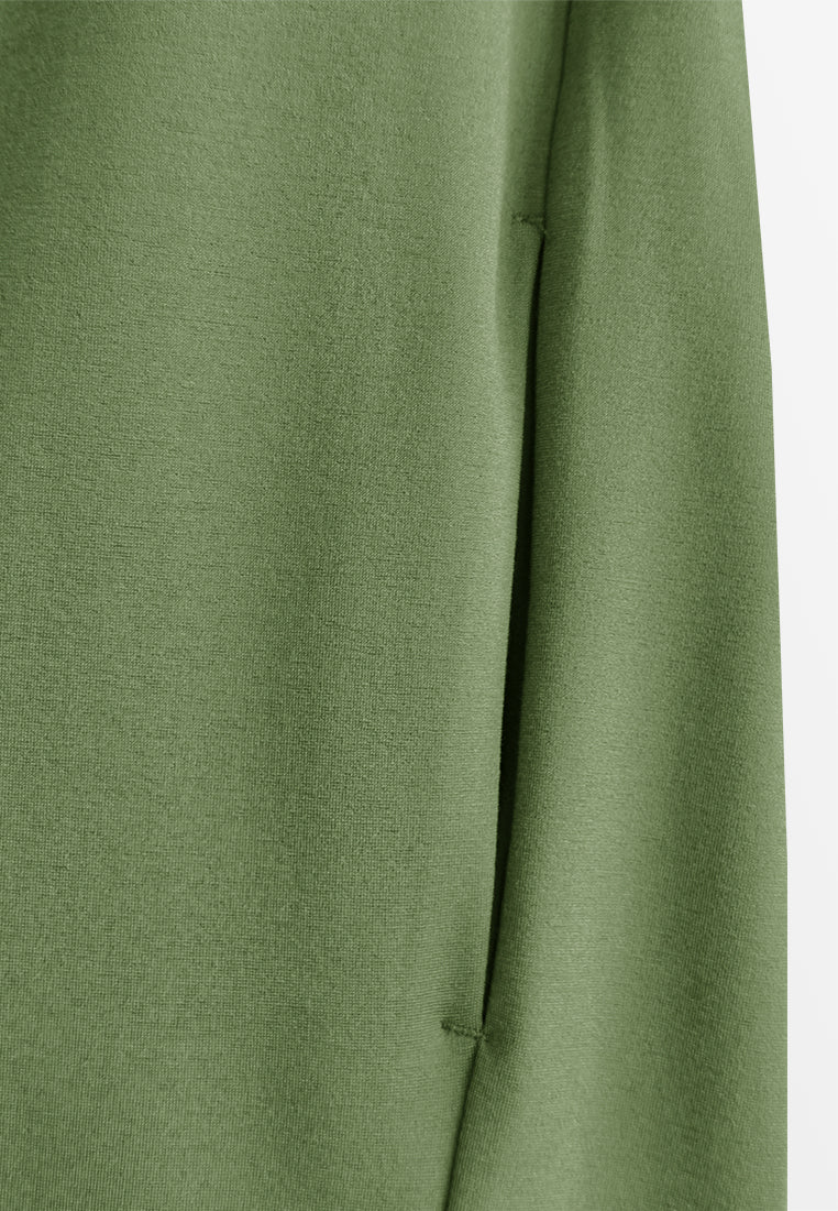 Women Sleeveless Midi Dress - Army Green - 510275