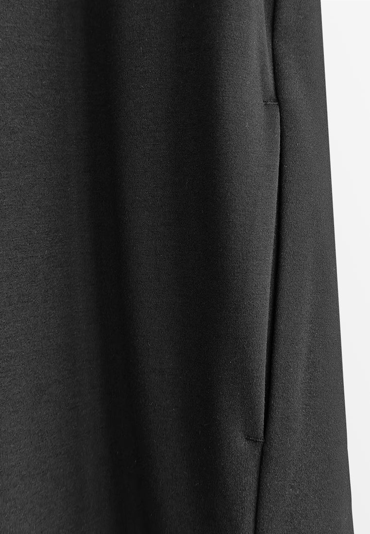 Women Sleeveless Midi Dress - Black - 510276