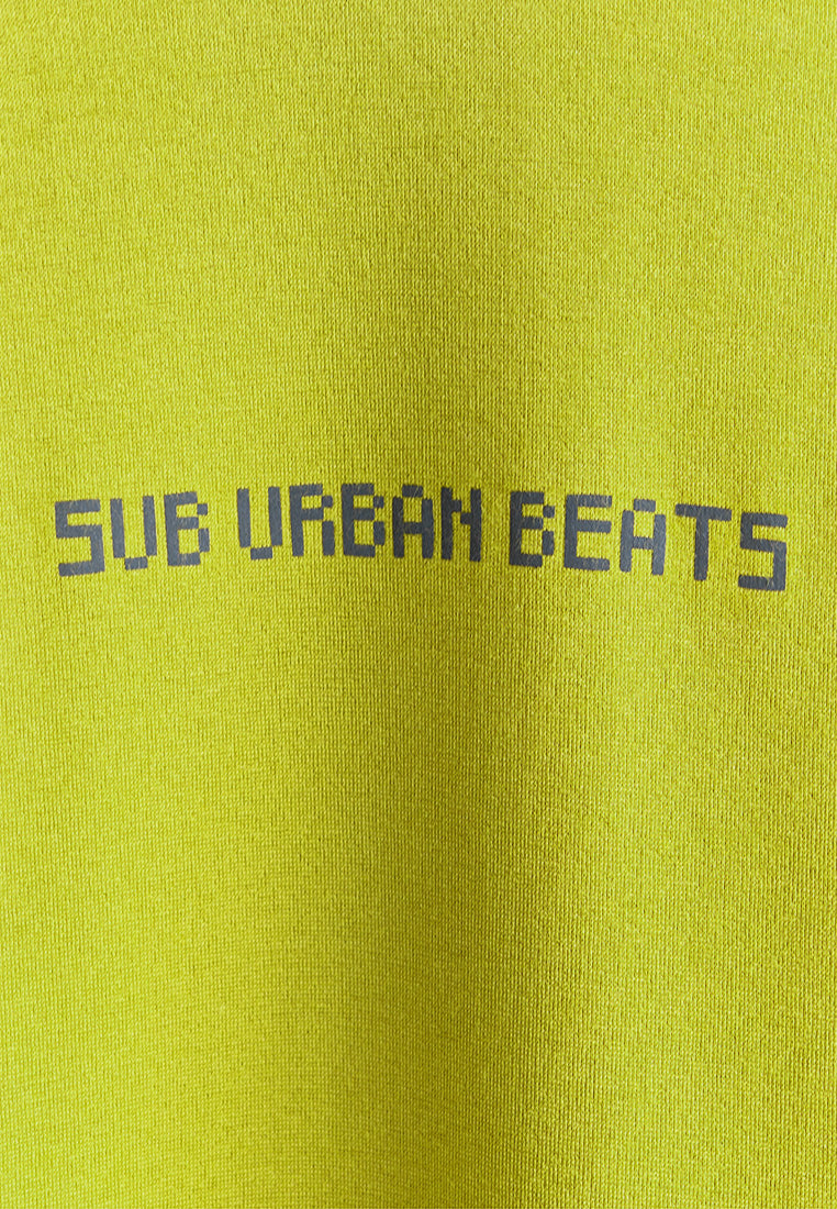 Men Oversized Long-Sleeve Sweatshirt - Yellow - 510253