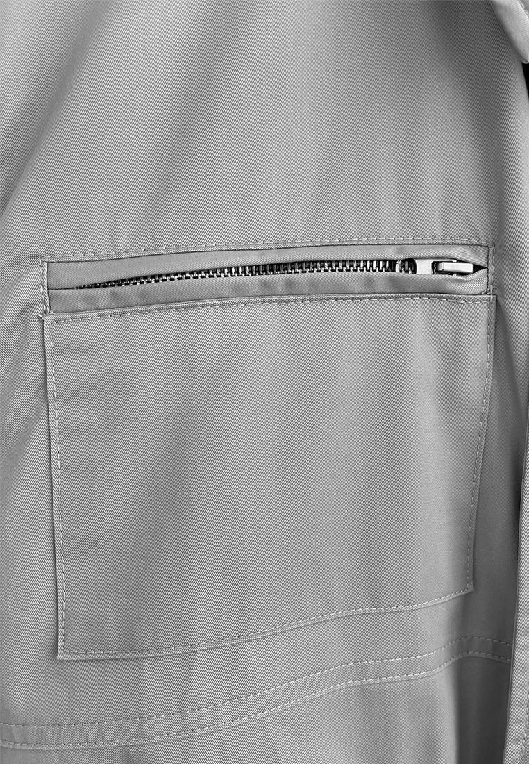 Men Oversized Bomber Jacket - Grey - 510261
