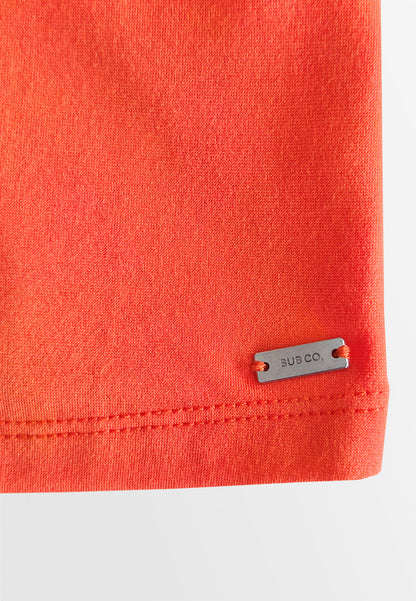 Women Sleeveless Integrated Bra Top - Orange - 610376