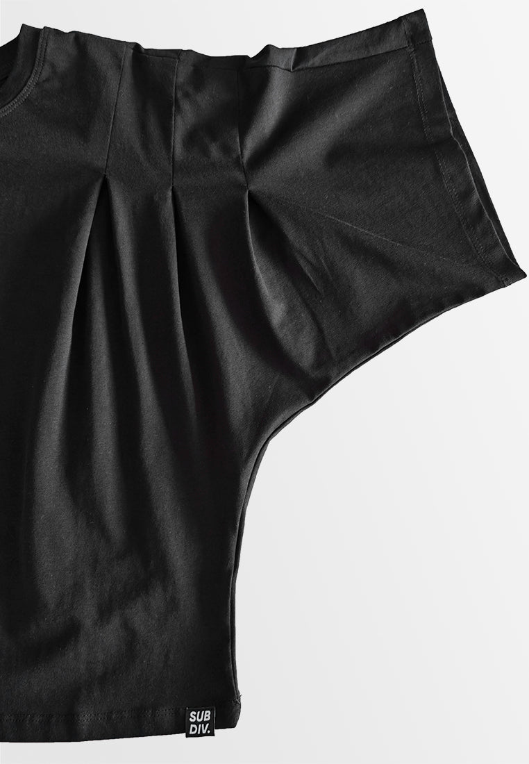 Women Short-Sleeve Fashion Tee - Black - 510058