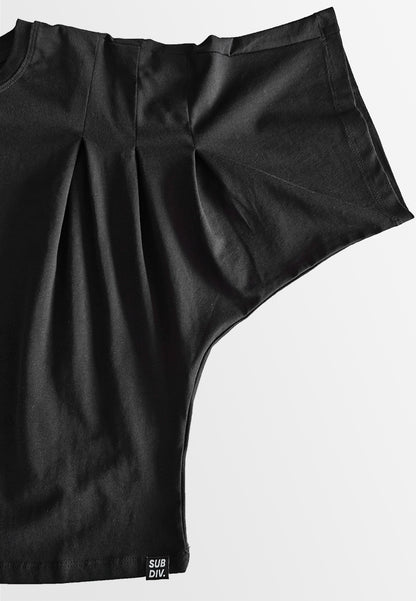 Women Short-Sleeve Fashion Tee - Black - 510058