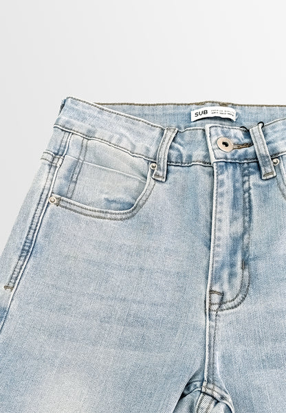 Women Skinny Fit Long Jeans - Light Blue - 610243