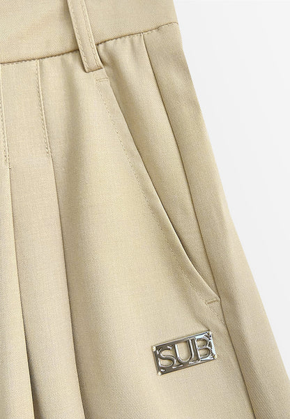 Women Short Pants - Khaki - 510016