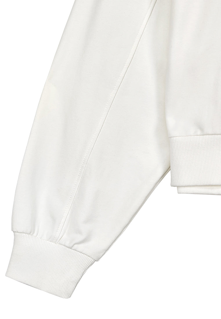 Women Long-Sleeve Sweatshirt - White - 310046