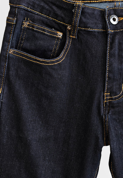 Men Skinny Fit Long Jeans - Dark Blue - 510009