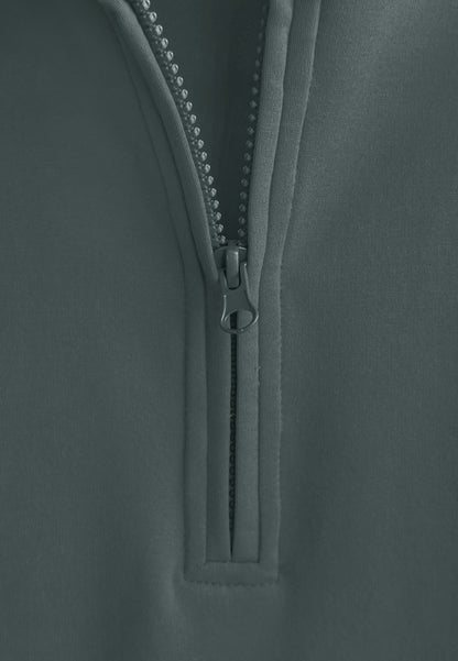 Men Oversized Short-Sleeve Sweatshirt - Dark Grey - 510234