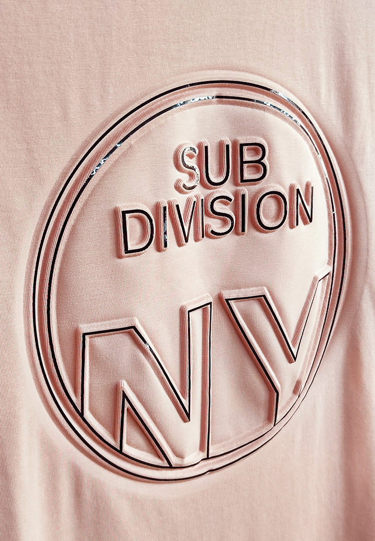 Men Short-Sleeve Graphic Tee - Pink - 510063