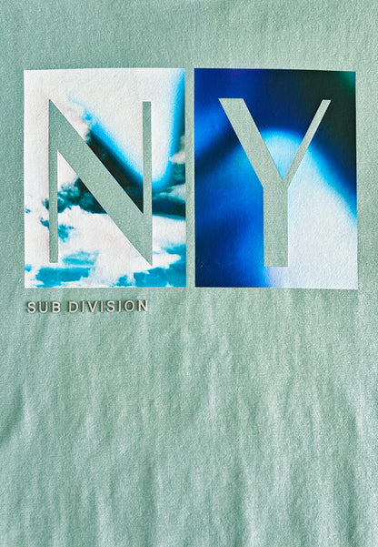 Men Short-Sleeve Graphic Tee - Light Green - 510161