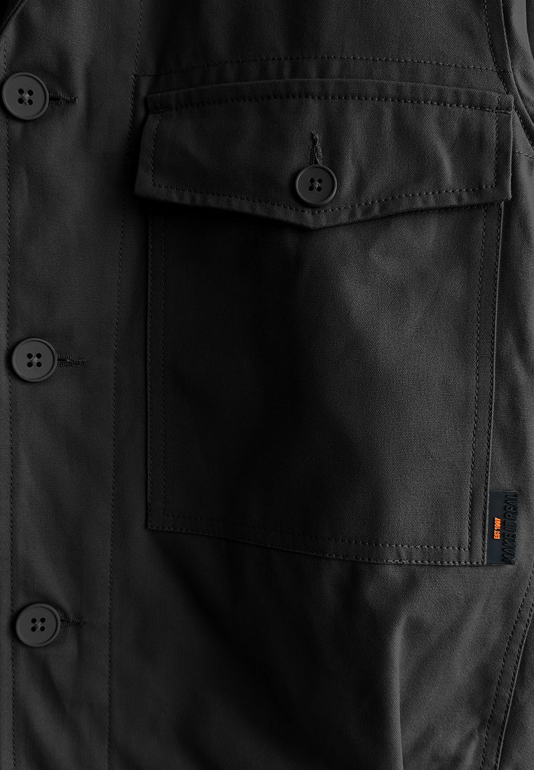 Men Oversized Bomber Jacket - Black - 510238