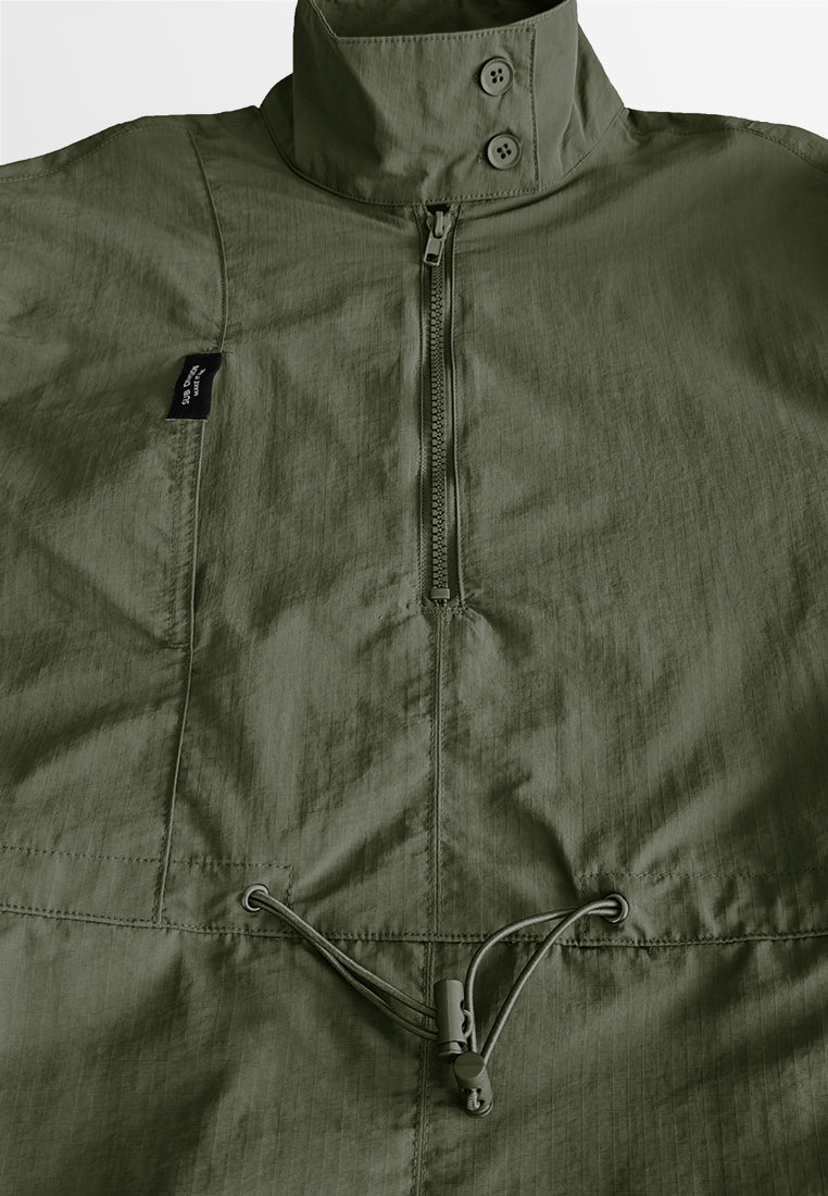 Women Long-Sleeve Midi Dress - Army Green - 510046