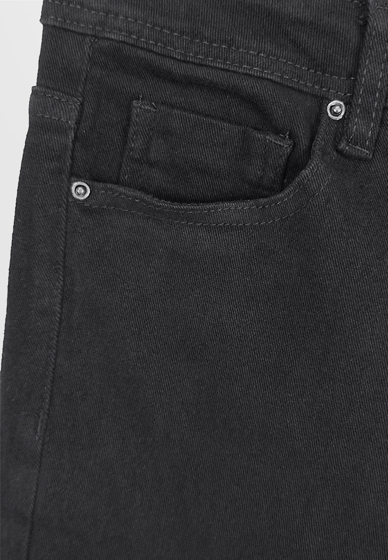 Men Slim Fit Long Jeans - Black - 310207