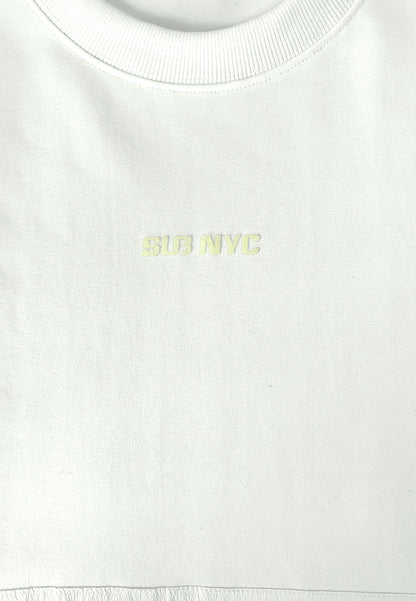 Men Oversized T-Shirt Short Sleeve - White - 410241