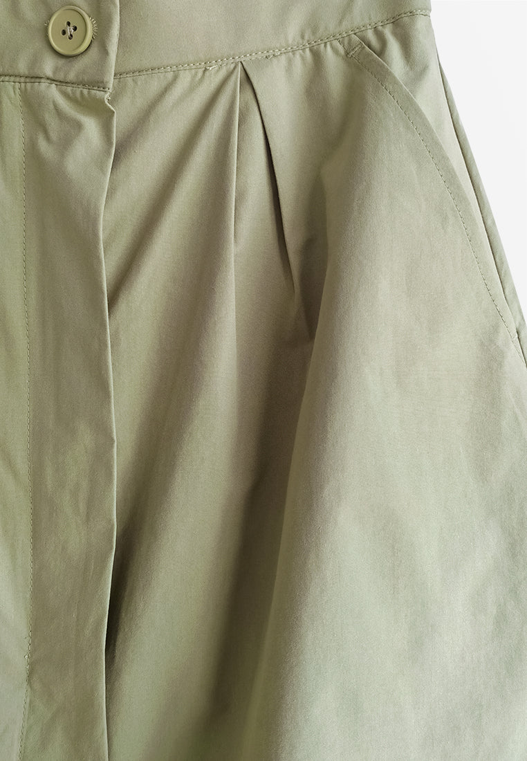 Women Midi Skirt - Khaki - 510159