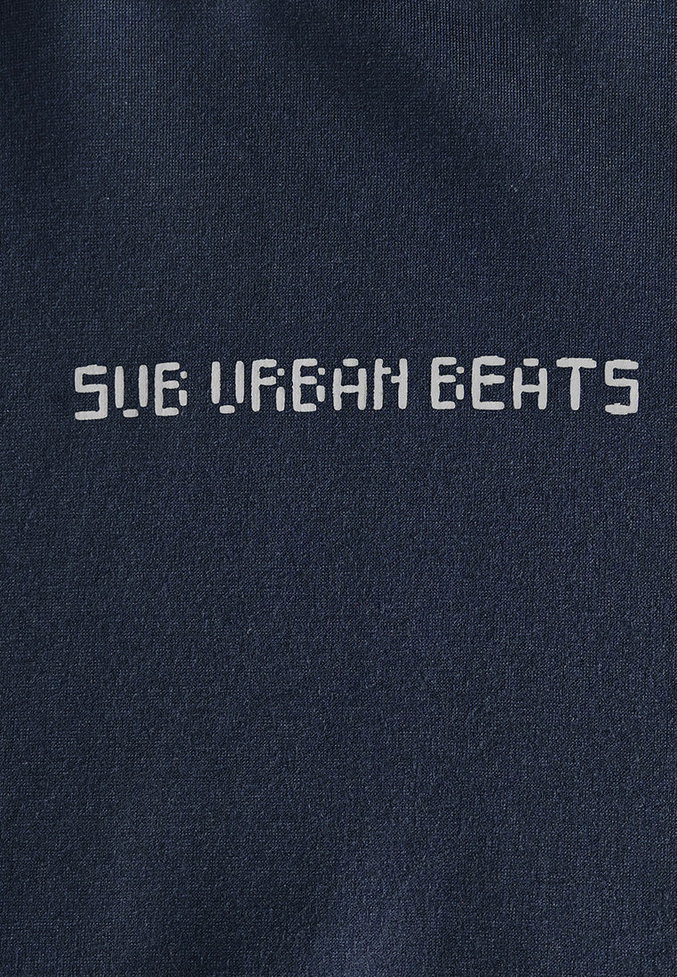 Men Oversized Long-Sleeve Sweatshirt - Navy - 510254