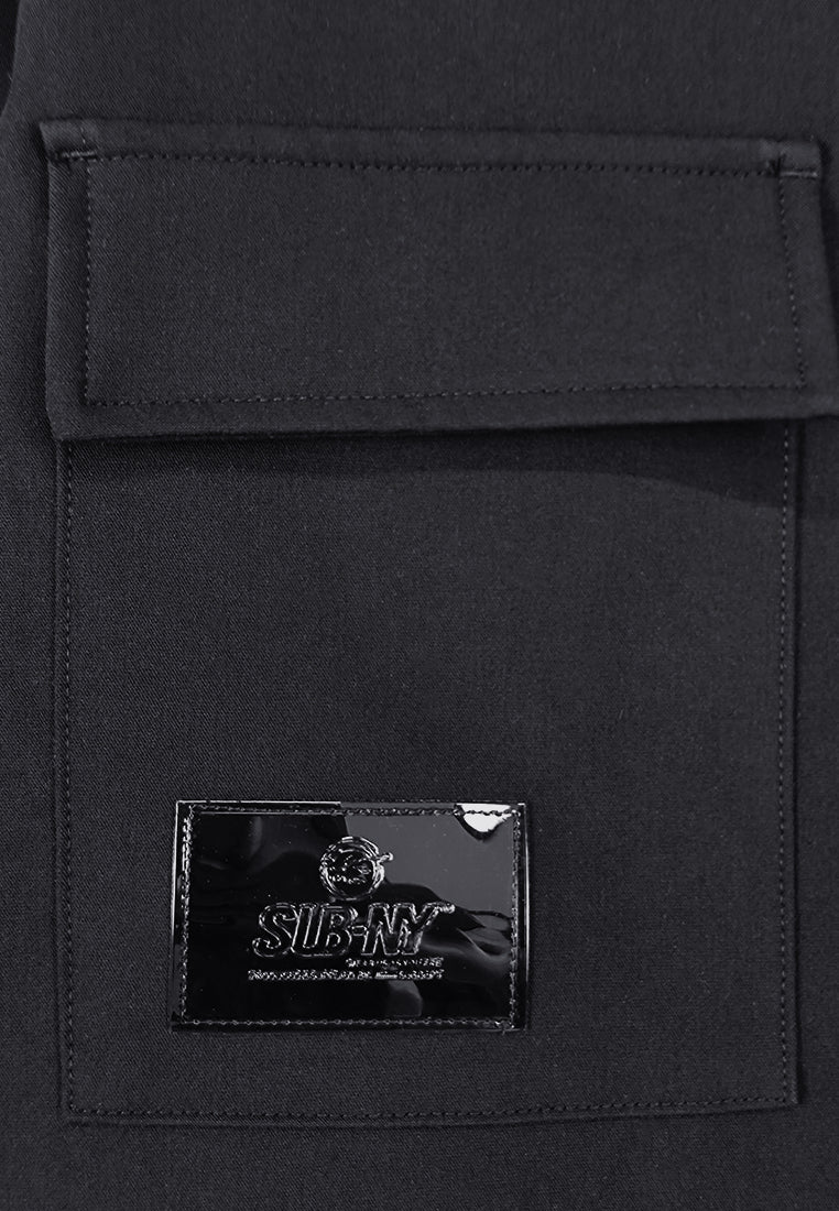 Men Long-Sleeve Jacket - Black - 410094