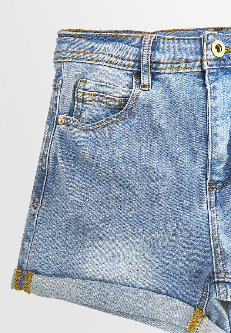 Women Short Jeans - Light Blue - 410263