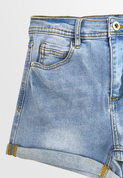 Women Short Jeans - Light Blue - 410263
