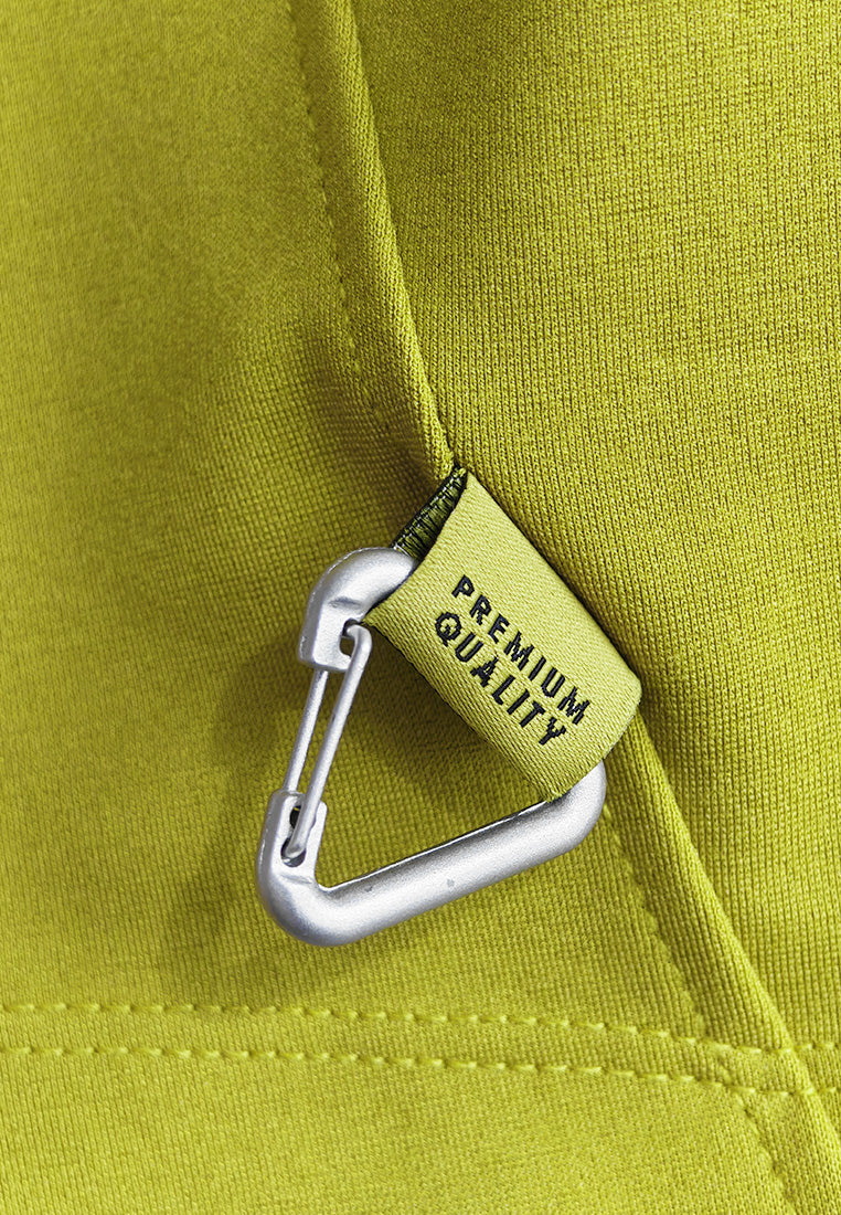 Men Oversized T-Shirt Short Sleeve - Yellow - 510245