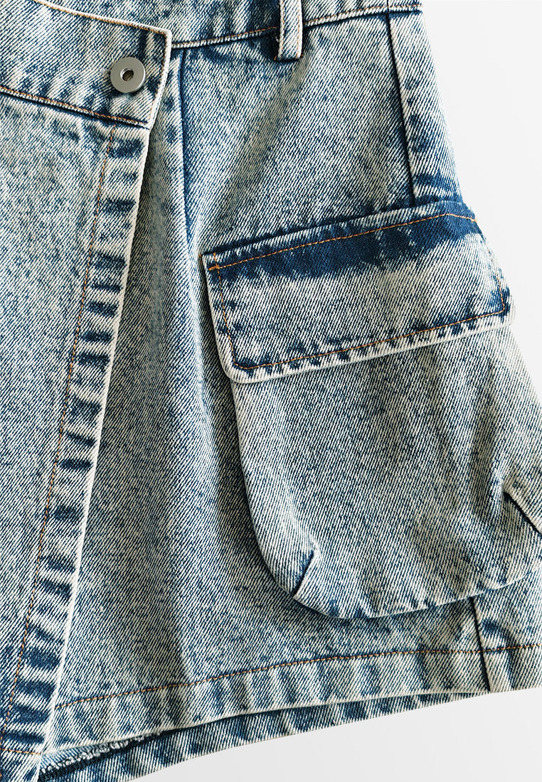 Women Skort Jeans - Blue - 610439